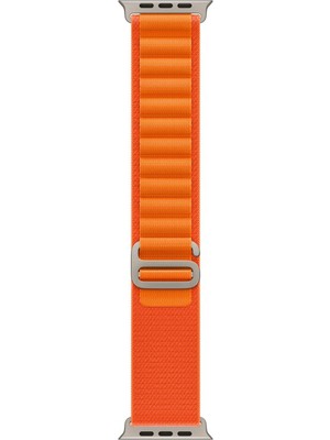 Schitec 42-44MM Yeni Nesil Apple Uyumlu Akıllı Saat Kordonu Hasır Kancalı Turuncu