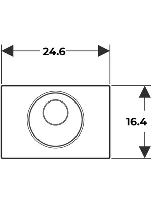 Geberit Sıgma10 Fotoselli/Manuel Kumanda Paneli P.Çelik 12 Cm Rezervuar Için - Elektrikli + Iç Set