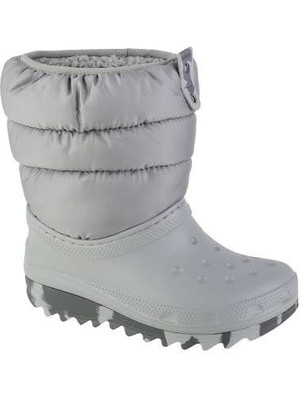 Crocs Classic Neo Puff Çocuk Bot Gri