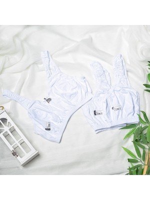 sipariskusu 2 Adet Anne Yarım Atlet Penye Sütyen