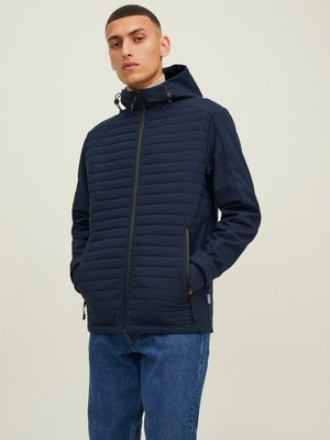 Jack & Jones Kapüşonlu Lacivert Erkek Mont 12215938