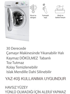 Dekomis Çocuk Odası Halısı Kaymaz Taban 3D HALI - DOT - HP - 685