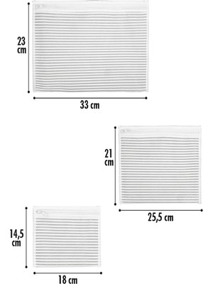 Winbox 6'lı Set Bavul Içi Düzenleyici, Bavul Organizer, Valiz Düzenleyici - Gri Çizgili