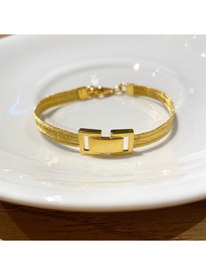 Best My Silver 925 Ayar Gümüş 3 Sıra Hasır Bileklik