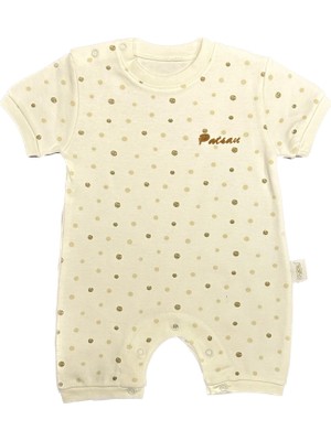 Renkli Puset Unisex Bebek Yazlık Penye Tulum Puanlı