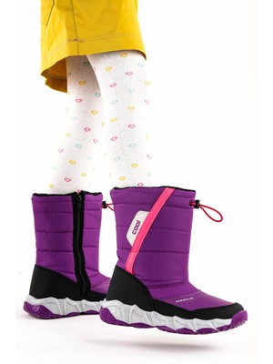 Kiko Kids Molina Suya Dayanıklı Fermuarlı Kız/erkek Çocuk Kar Bot Ayakkabı