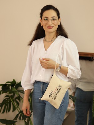 Alâhane Mommy Clutch %100 Pamuk Çanta - Anneye Hediye