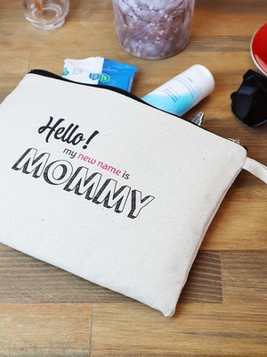 Alâhane Mommy Clutch %100 Pamuk Çanta - Anneye Hediye