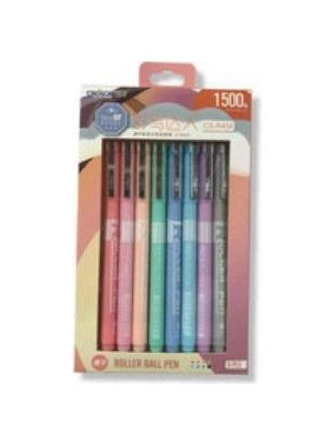 FKM Renkli Tükenmez Kalem 8 Li - CS-R456