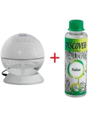 Discover Ikatem Sihirli Küre Geniş Alan Kokulandırma Makinesi Işıklı Beyaz + 1 Adet Relax Solüsyonu
