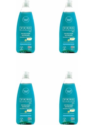 Viking Fesleğen Tatlı Limon Premium Sıvı Bulaşık Deterjanı 4