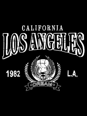 Kadın Siyah Los Angeles Bisiklet Yaka Sweatshirt