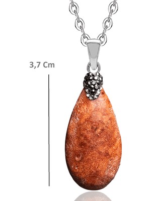 Tesbih Atölyesi Sertifikalı Doğal Kırmızı Mercan Taşı Kolye