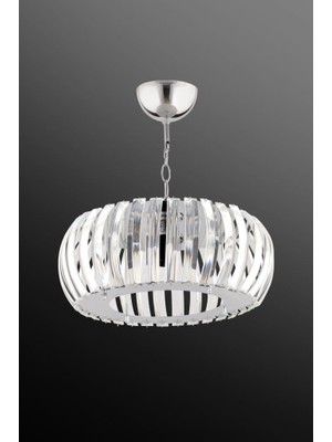 Istanbul Avize Venüs Sarkıt Gümüş 30 cm Tesisatlı Kristal Taşlı Avize