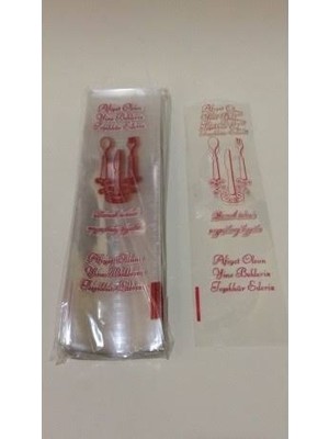 Arma Bantlı Çatal Bıçak Kılıfı Yapışkanlı 1000'li