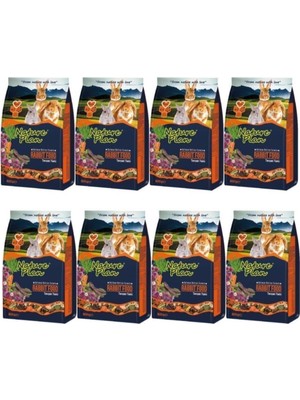Nature Plan Premium Tavşan Yemi Doğal İçeriklerle Zenginleştirilmiş 800 Gr 8 Paket