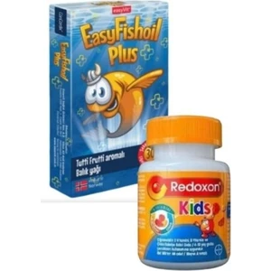 Easyfishoil Plus Tutti Frutti 30 Tablet + Redoxon Kids Gıda Takviyesi 60 Tablet