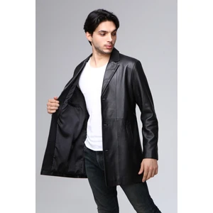 Erkek  Deri Trençkot
