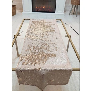Körfez Kırlent Pul Payetli 5mm Çift Renkli Runner 40 x 120 cm