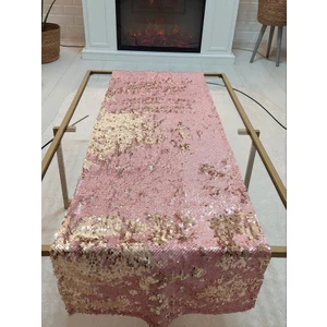 Körfez Kırlent Pul Payetli 5mm Çift Renkli Runner 40 x 120 cm