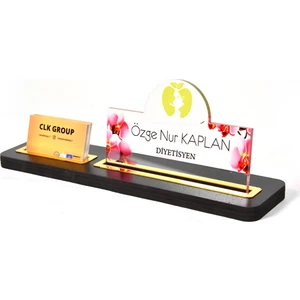 Diyetisyen Ofis Masası İsimliği 3D Kişiselleştirilmiş 34 Farklı Tasarım Ofis Masası Dekoru