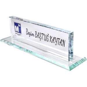 Kişiselleştirilmiş Modern Ofis Dekoru Yenilikçi 3D Ofis Masa İsimliği