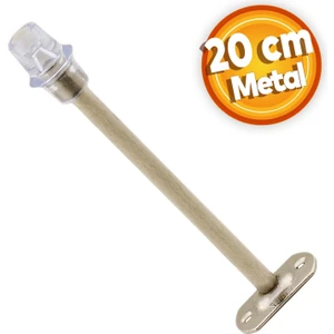 Kapı Stoperi Tamponu 20 cm Krom Metal Vidalı Kapı Stopu Silikonlu