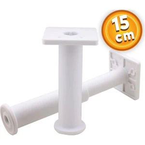 Mobilya Kanepe Sehpa Tv Ünitesi Koltuk Ayarlanabilir Destek Ayağı 15 cm Beyaz Ayak