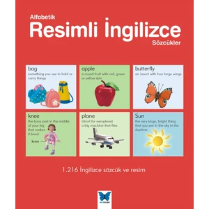 Mavi Kelebek Yayınları Alfabetik Resimli Ingilizce Sözcükler