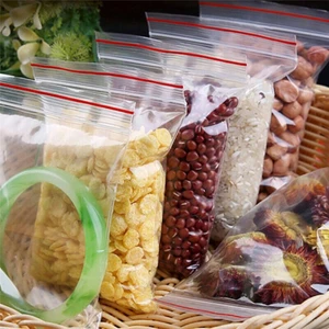Kalbi Ticaret Kilitli Torba 21X27 cm 50'li Kilitli Naylon Poşet Şeffaf Torba