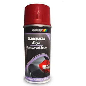 Oto Stop Boyası Tranparan Kırmızı Renk 150 ml