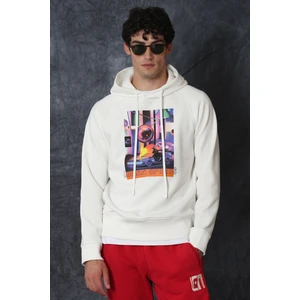 General Erkek Sweatshirt Kırık Beyaz
