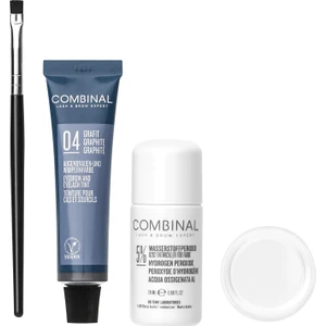 Kaş ve Kirpik Boyası Seti 15ML Boya *20ML Oks.no 4 Gri