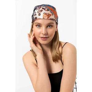 Saria Moda Etro  Desen Lacivert Fular Bandana