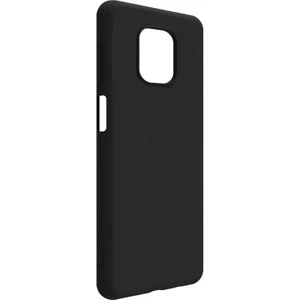 Case 4U Xiaomi Redmi Note 9s / Redmi Note 9 Pro Kılıf Mat Renkli Yumuşak Kalın Sağlam Silikon Kılıf Biye Siyah
