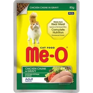 Me-O  Kedi Yetişkin Yaş Maması Tavuklu ve Soslu 80GR