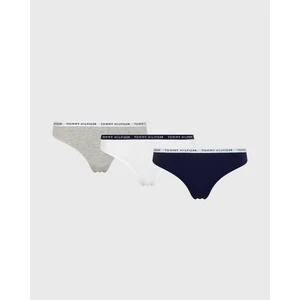 Tommy Hilfiger Kadın Tommy Hilfiger Thong Print 3’lü Kadın Tanga UW0UW02829