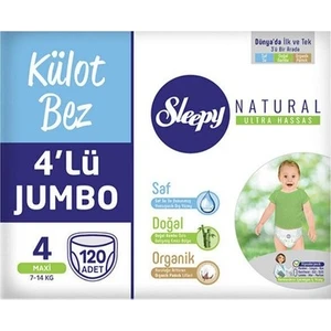 Külot Bebek Bezi 4 Numara Jumbo 120'li