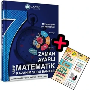 Çanta Yayınları 7.Sınıf Matematik Zaman Ayarlı Kazanım Soru Bankası 2023