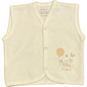 Kapitone Mevsimlik Bebek Yelek Fil