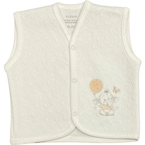 Kapitone Mevsimlik Bebek Yelek Fil