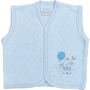 Renkli Puset Kapitone Mevsimlik Bebek Yelek Fil