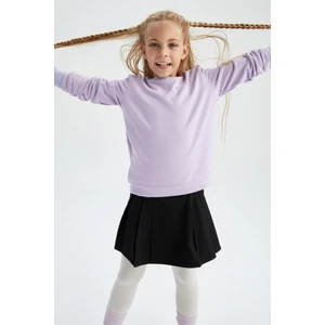 Kız Çocuk Bisiklet Yaka Okul Sweatshirt U6470A622AU