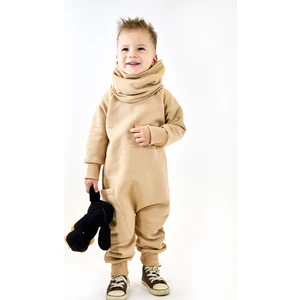 Catz Kids Vizon 3 Iplik Şardonlu Penye Arkadan Fermuarlı Tulum + Boyunluk