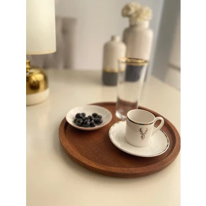 Hbs Art Design Ahşap 25 Cm Sunum Tepsi