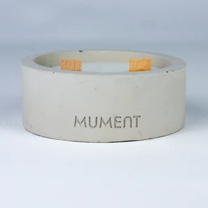 Conc Serisi Vanilya Kokulu Mum, Geniş Beton Mum Gri