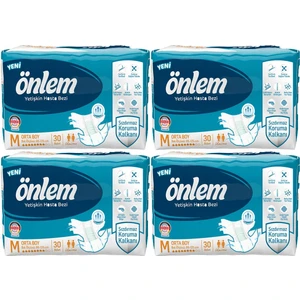 Yetişkin Hasta Bezi Orta Boy Medium 30 Adet x 4 Paket