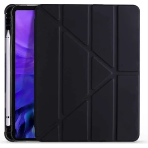 Apple iPad 10.9 inç 2022 10.nesil Uyumlu Kılıf Kalemlikli Katlanabilen Standlı Akıllı Tablet Kılıfı