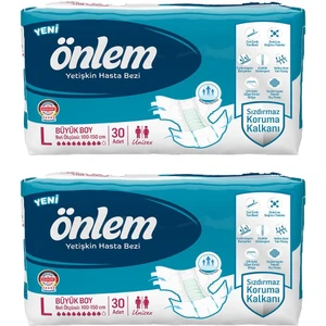 Yetişkin Hasta Bezi Büyük Boy Large 30 Adet x 2 Paket