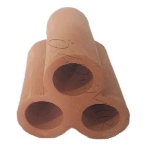 Canlı Petshop Y-Karides Yuvası ve Üretim Tüpü 3 Lü Seramik Kahverengi 7x6 cm